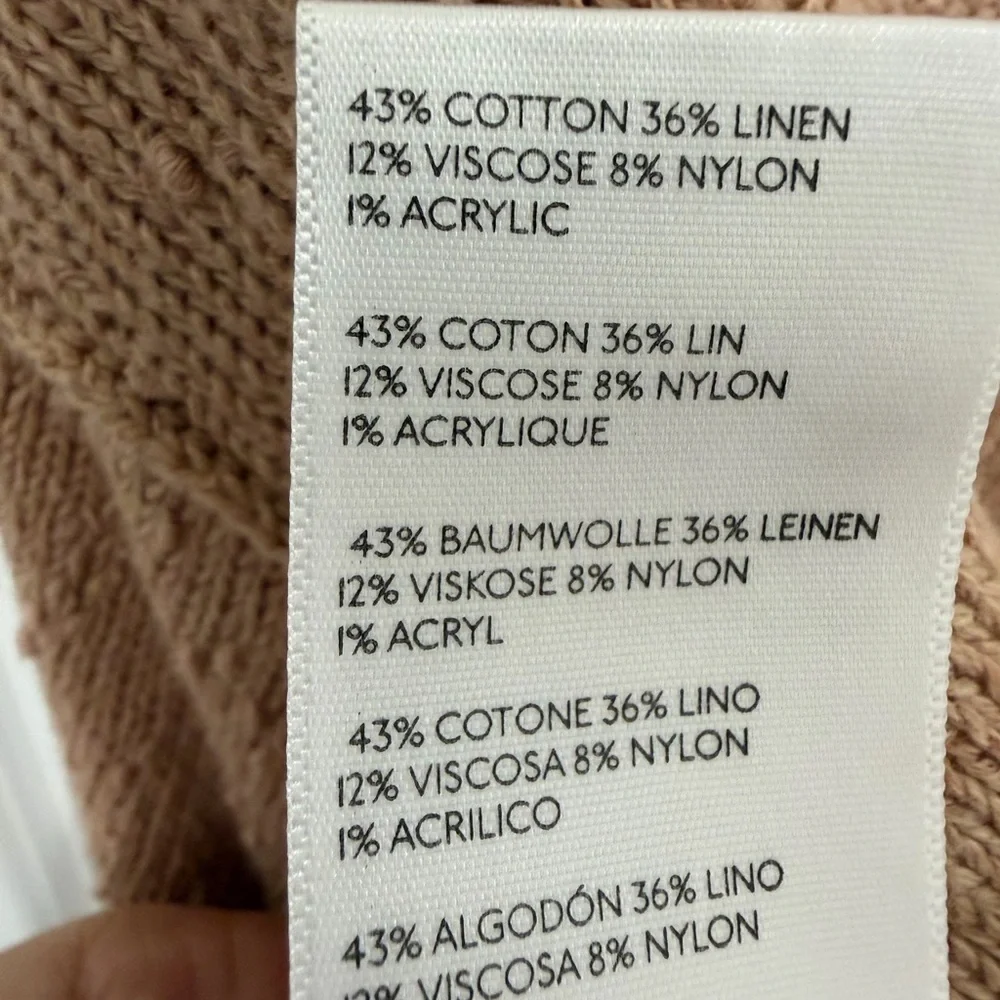 Free People Tan Knit Sweater